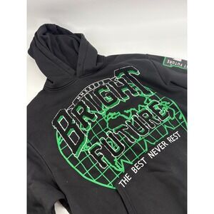 First Row Black‎ Graphic Hoodie Bright Future The Best Never Rest Men's Size L